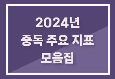 2024년 중독 주요 지표 모음집